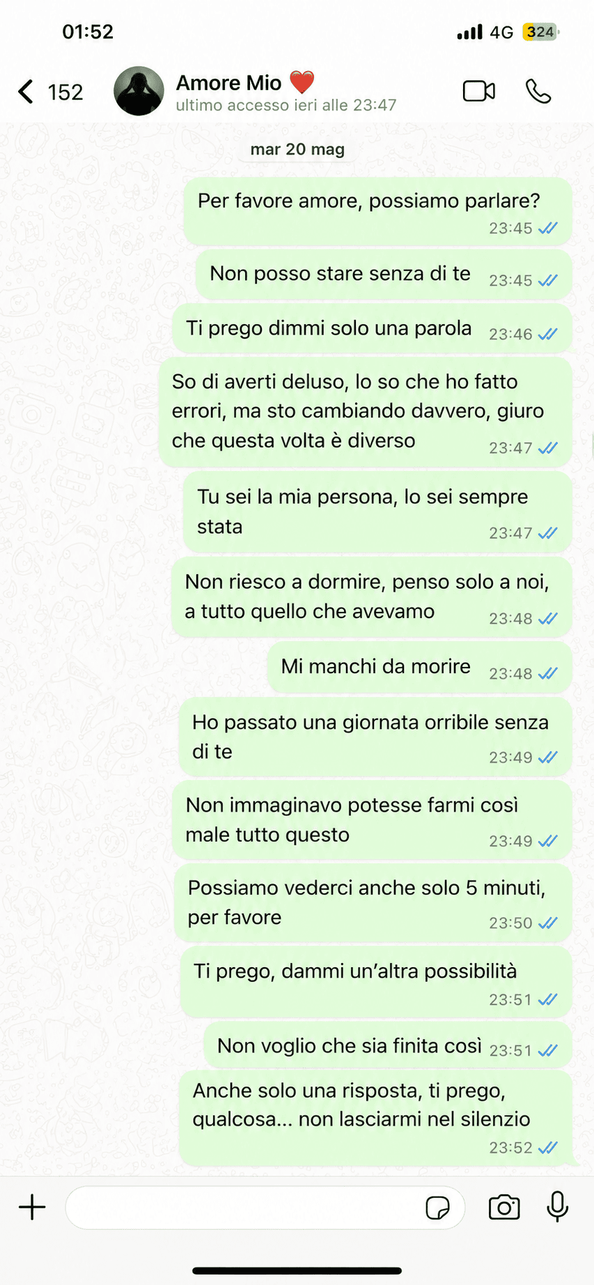 WhatsApp errore — 12 messaggi non letti